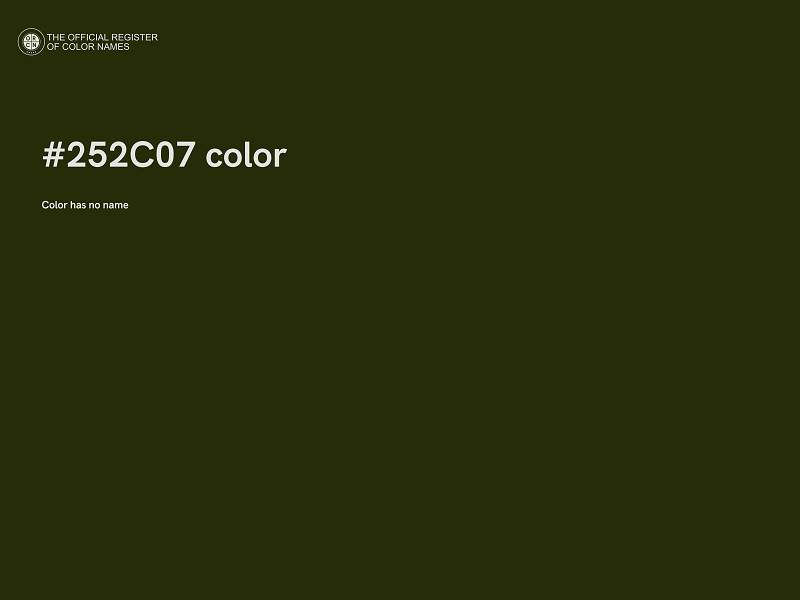 #252C07 color image