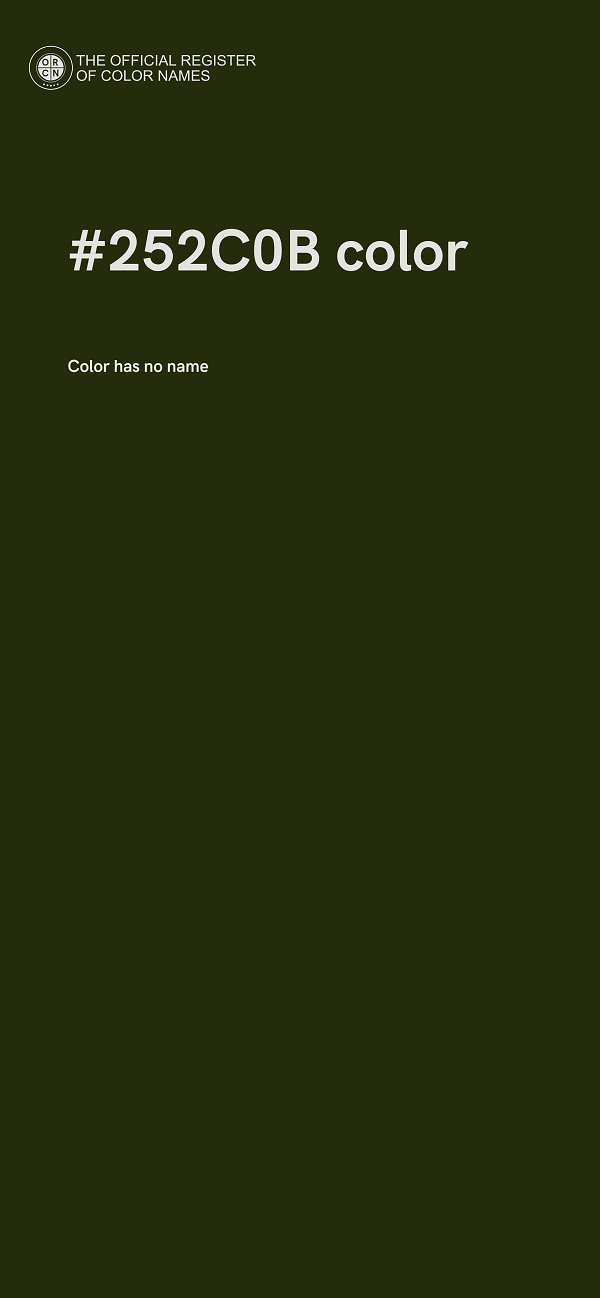 #252C0B color image