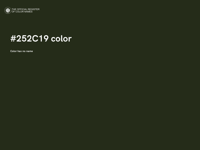#252C19 color image