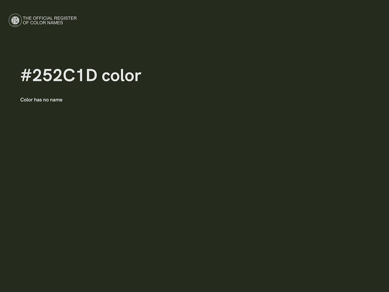 #252C1D color image