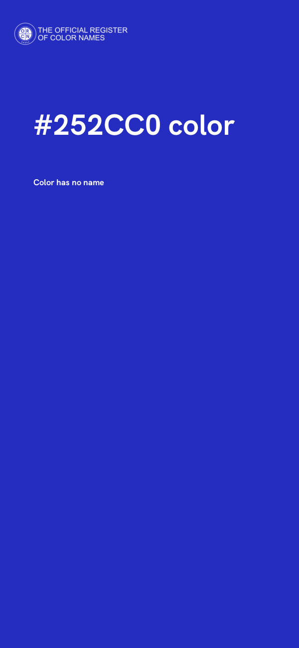 #252CC0 color image