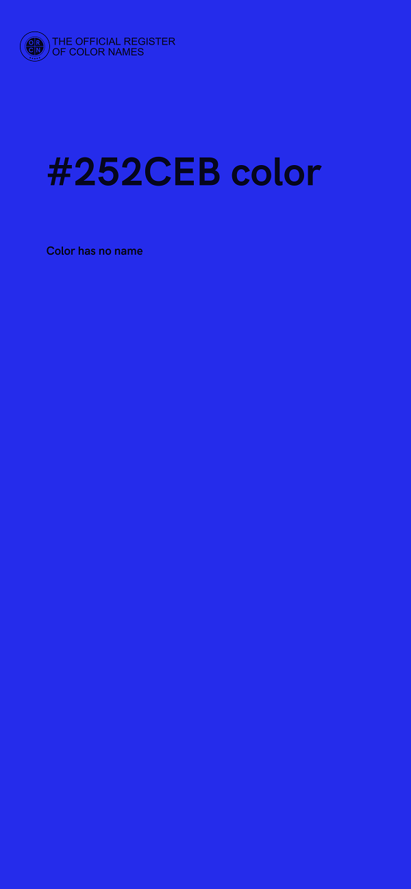 #252CEB color image