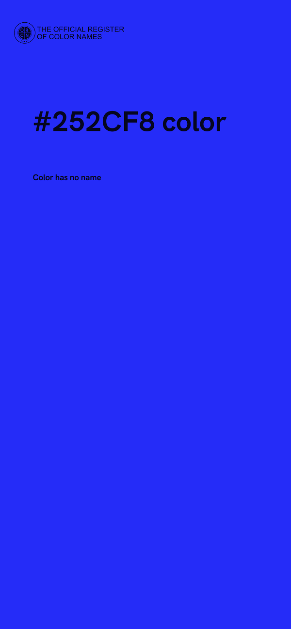 #252CF8 color image