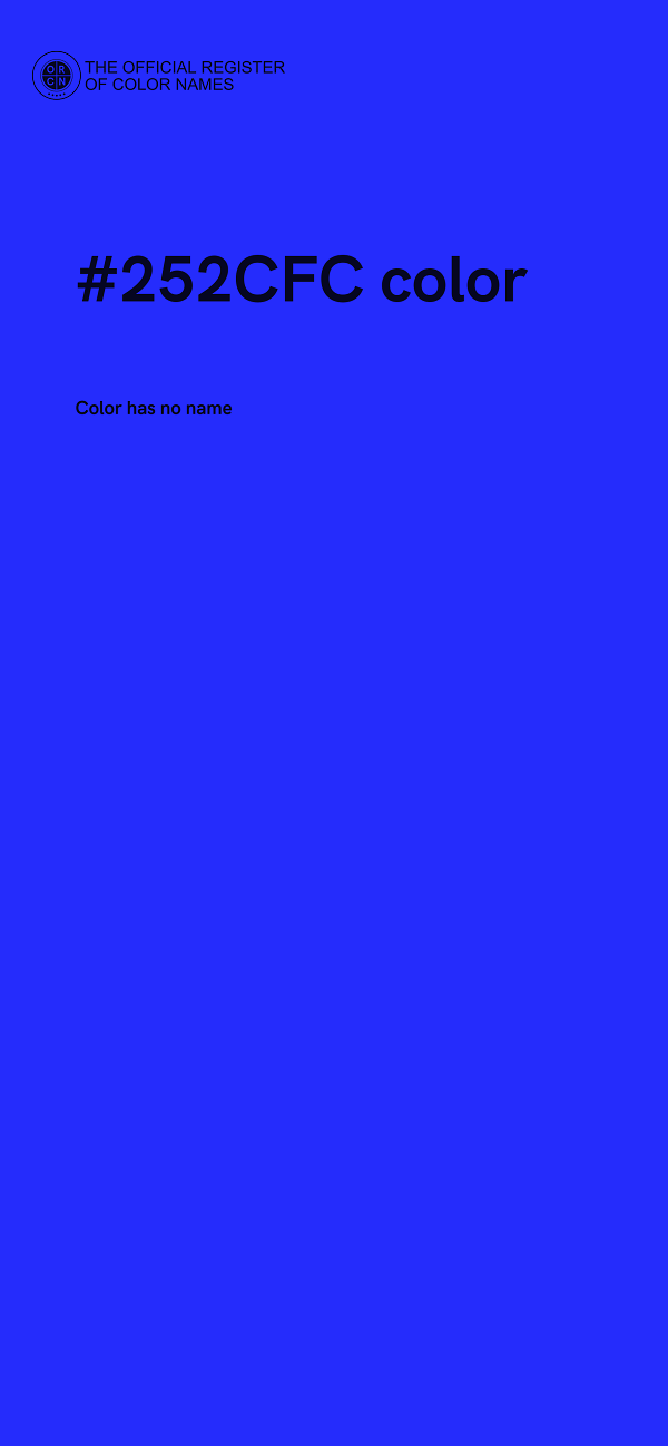 #252CFC color image