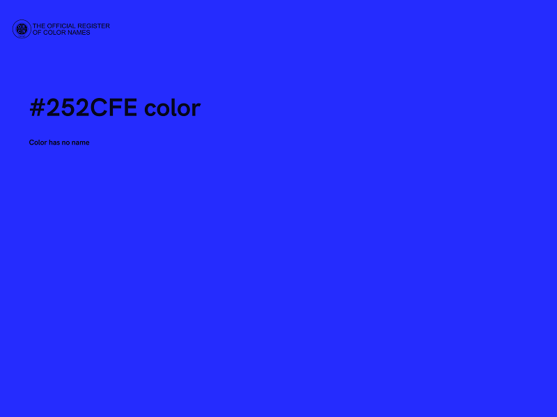 #252CFE color image