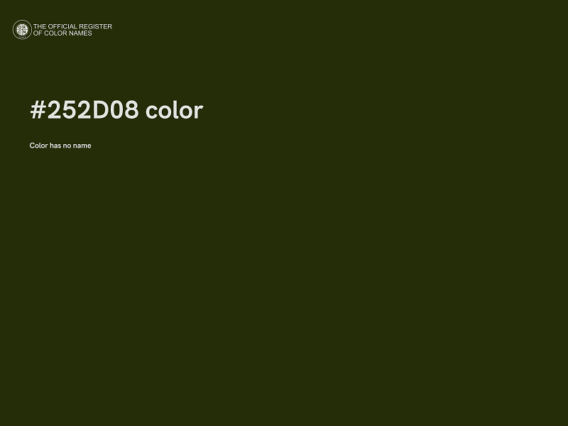 #252D08 color image