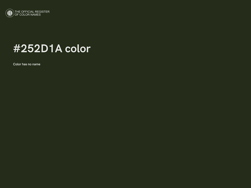 #252D1A color image