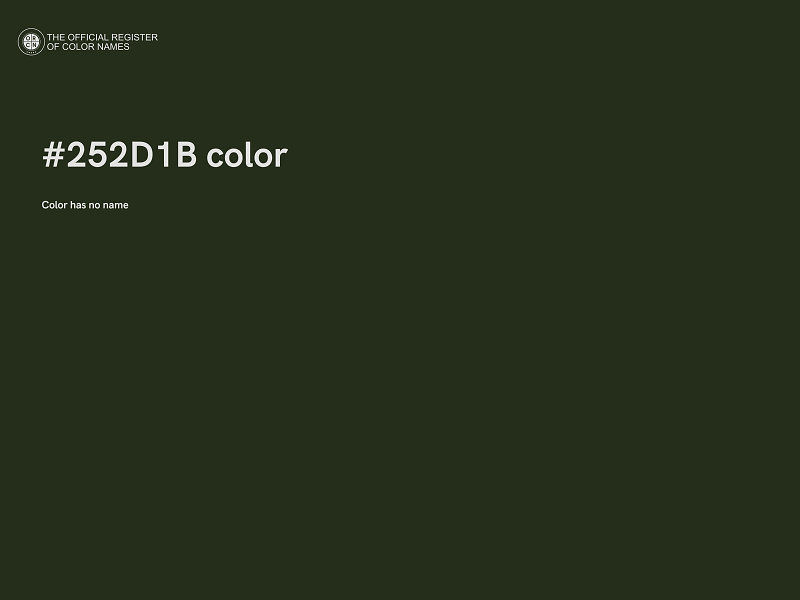#252D1B color image