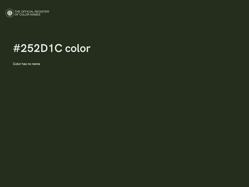 #252D1C color image