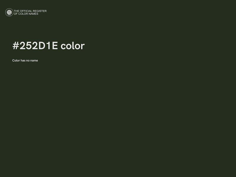 #252D1E color image