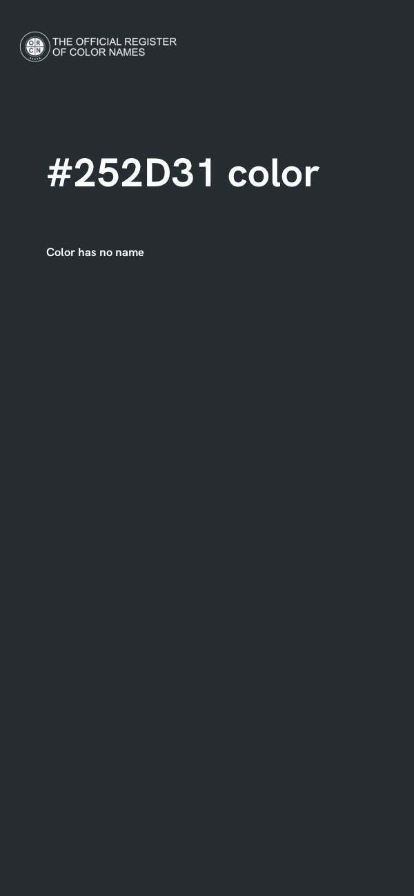 #252D31 color image