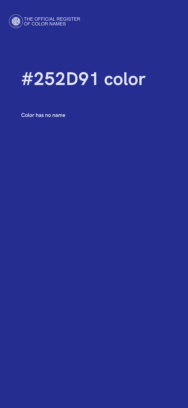 #252D91 color image