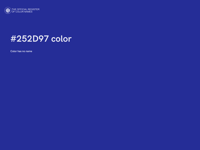 #252D97 color image