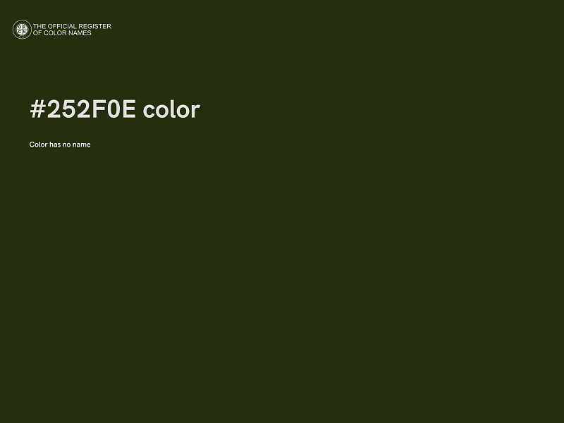 #252F0E color image