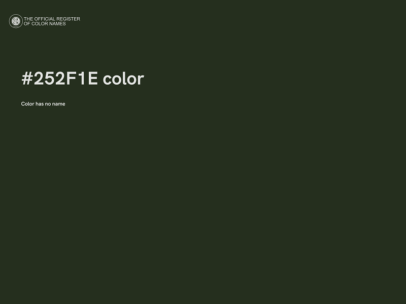 #252F1E color image