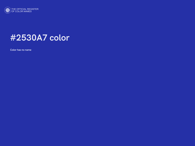 #2530A7 color image