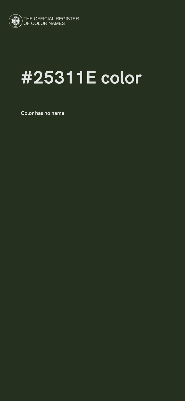 #25311E color image