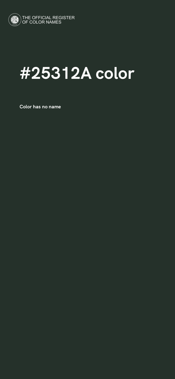 #25312A color image