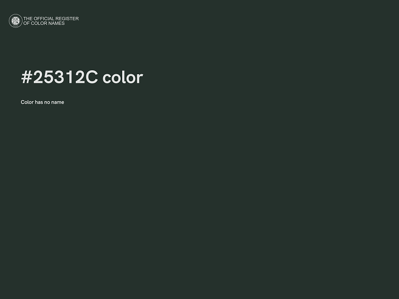 #25312C color image