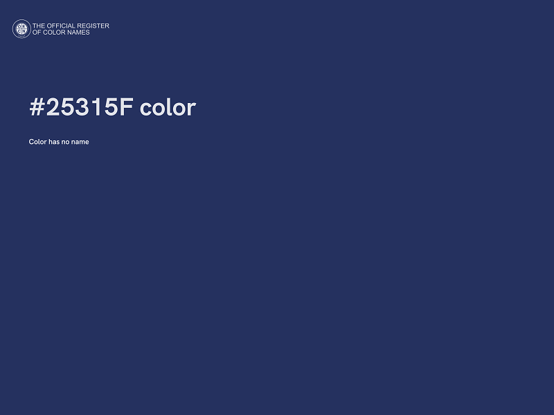 #25315F color image