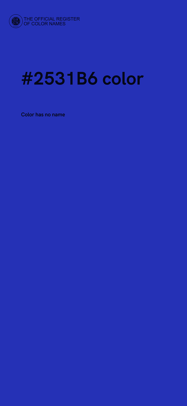#2531B6 color image