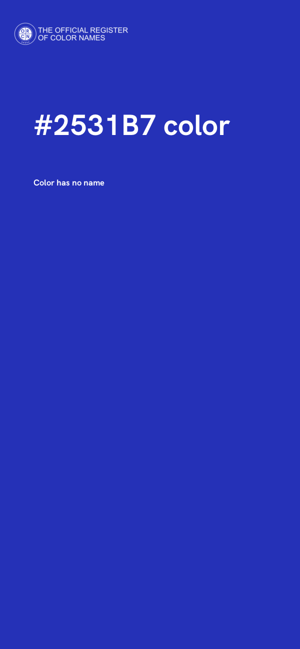 #2531B7 color image