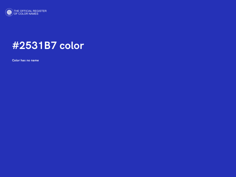 #2531B7 color image