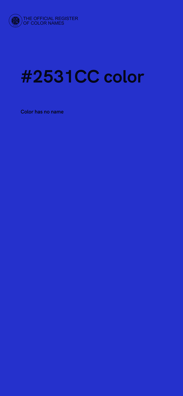 #2531CC color image