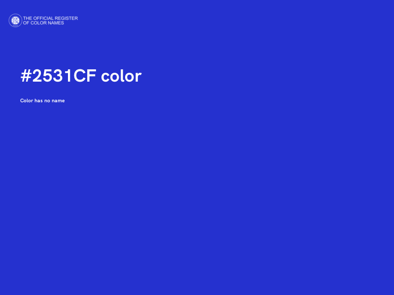 #2531CF color image