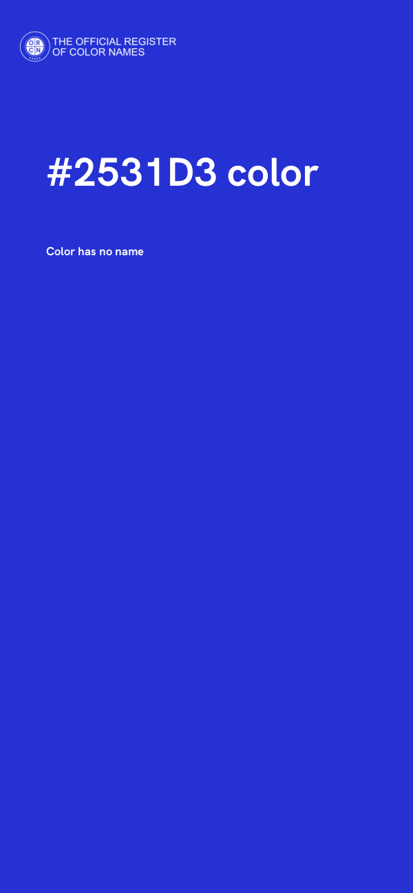 #2531D3 color image