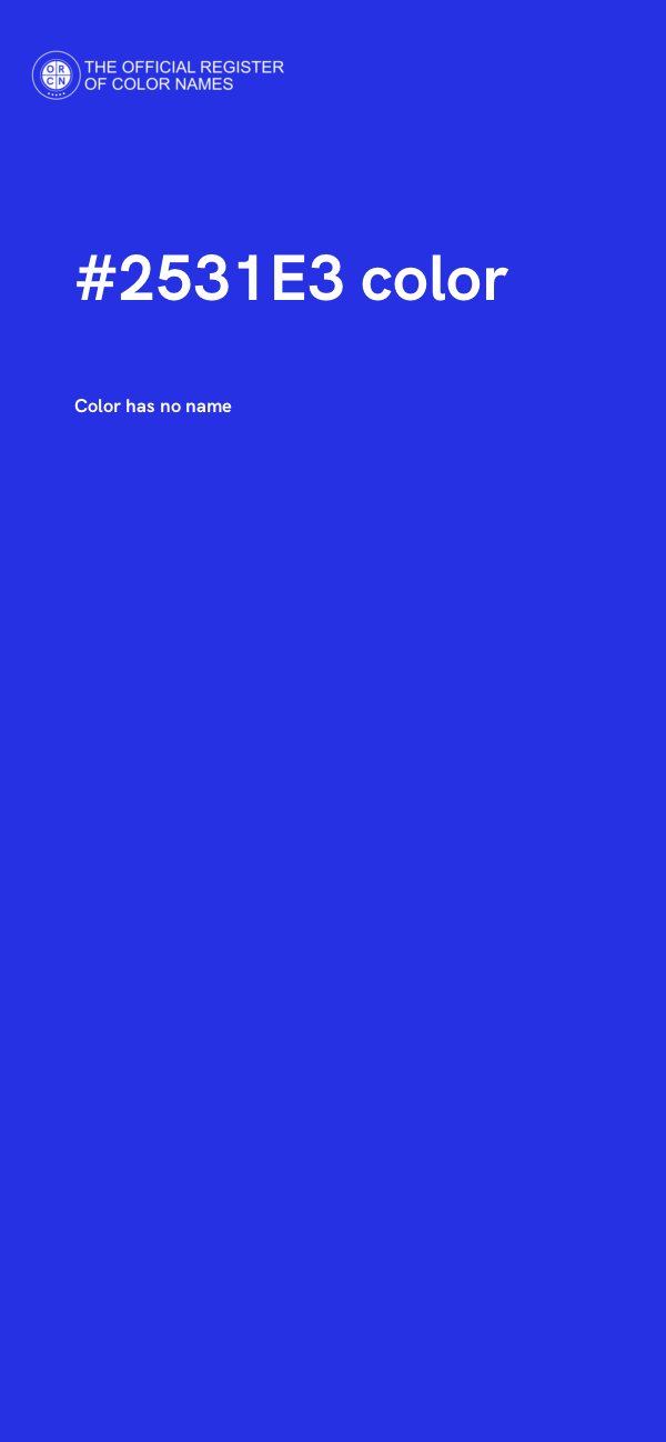 #2531E3 color image