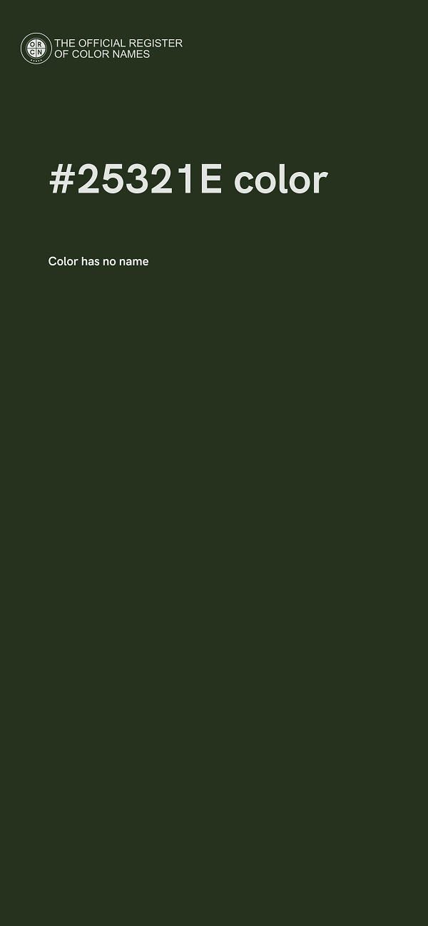 #25321E color image