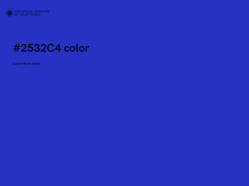 #2532C4 color image