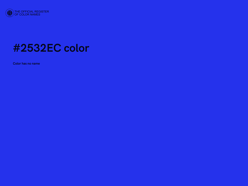 #2532EC color image