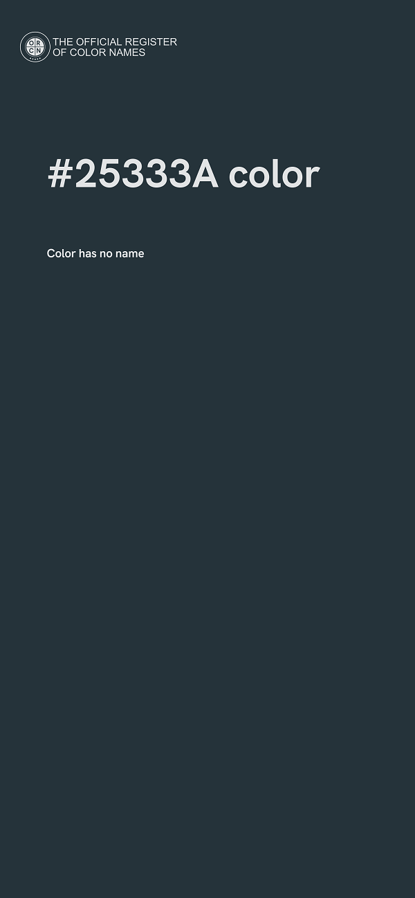 #25333A color image