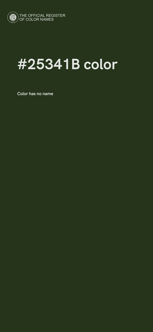 #25341B color image