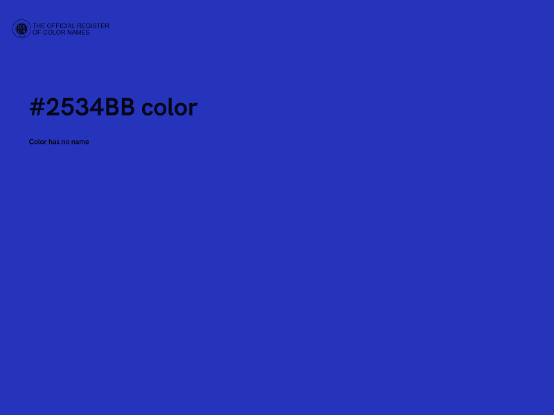 #2534BB color image