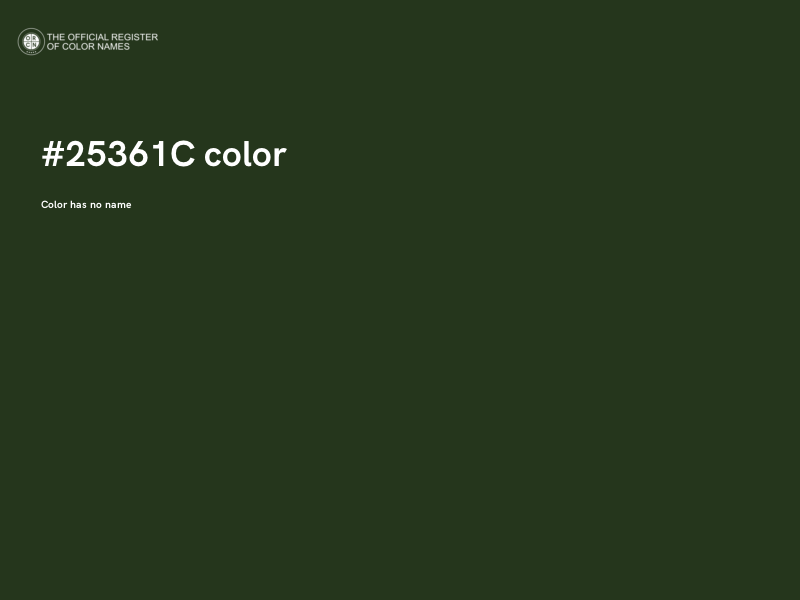 #25361C color image