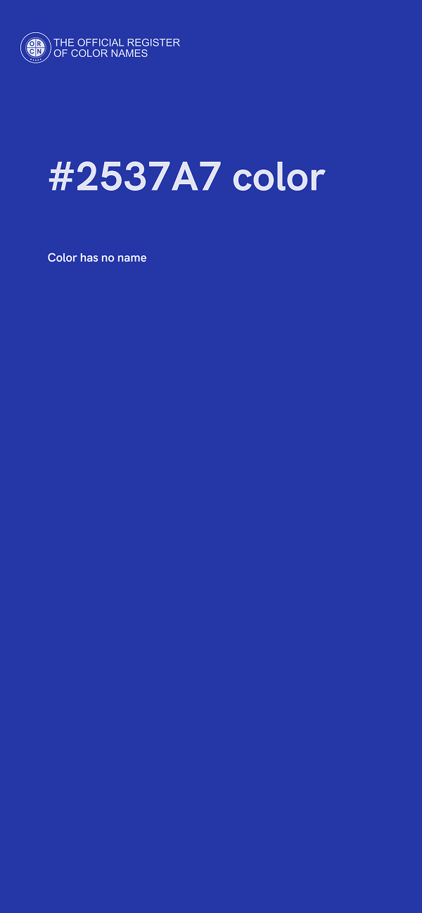 #2537A7 color image