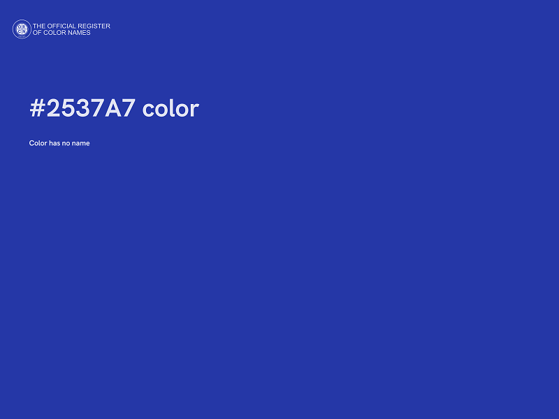 #2537A7 color image