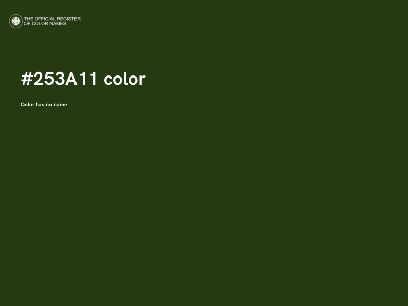#253A11 color image