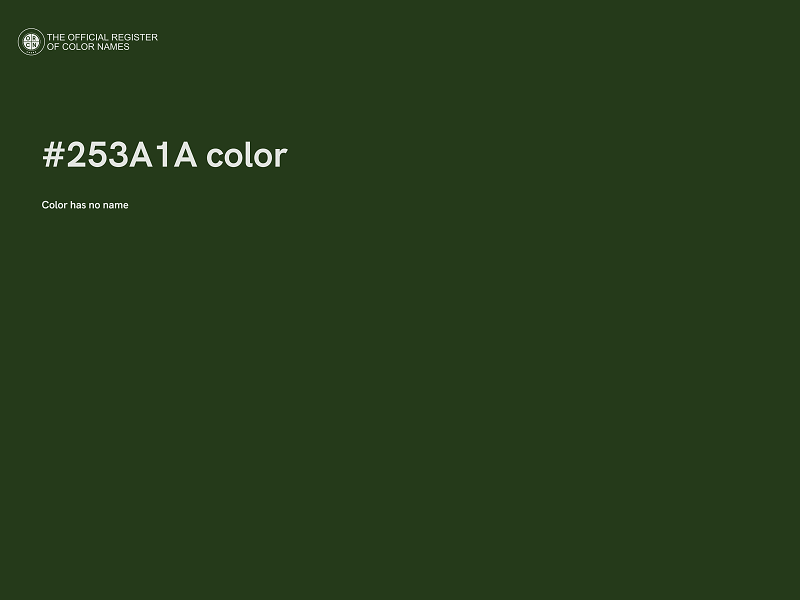 #253A1A color image