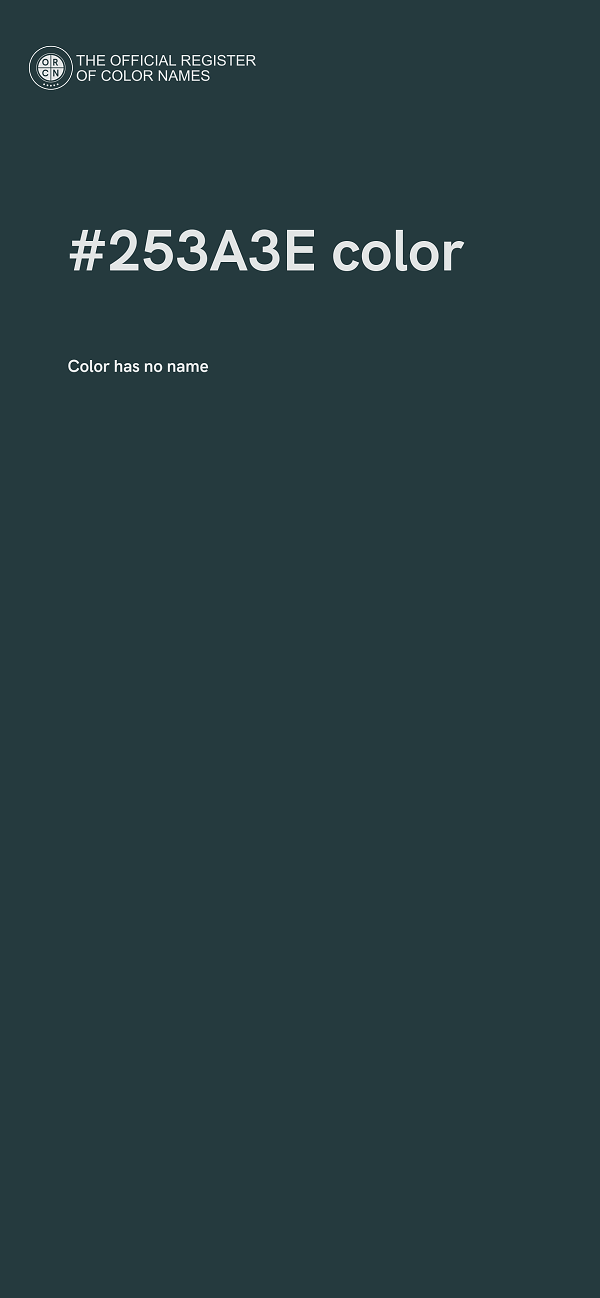 #253A3E color image