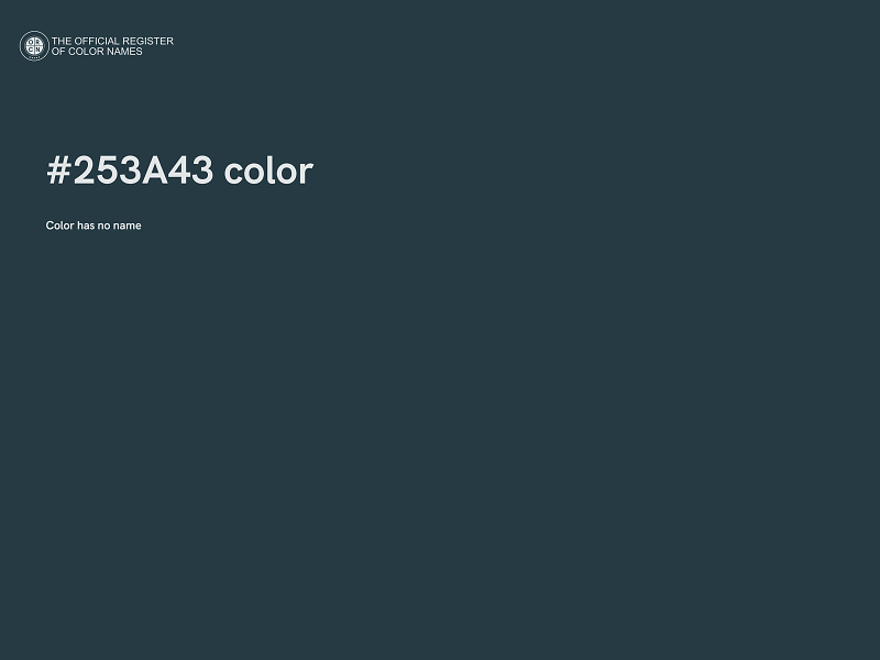 #253A43 color image