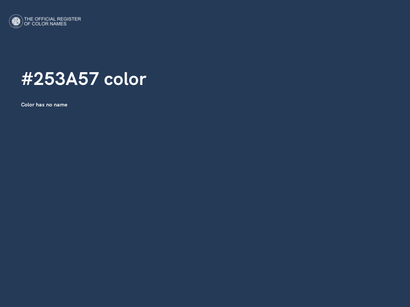 #253A57 color image