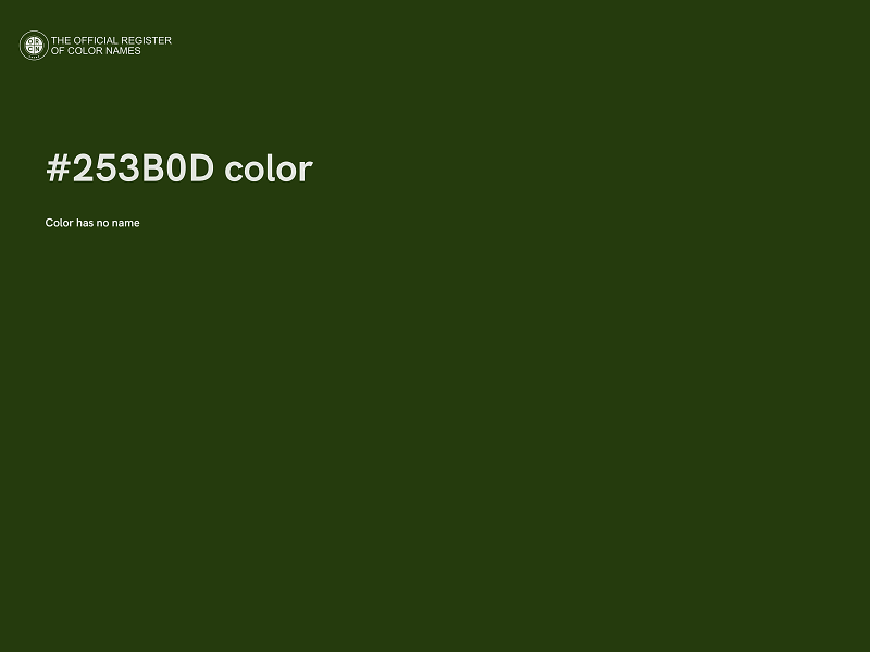 #253B0D color image