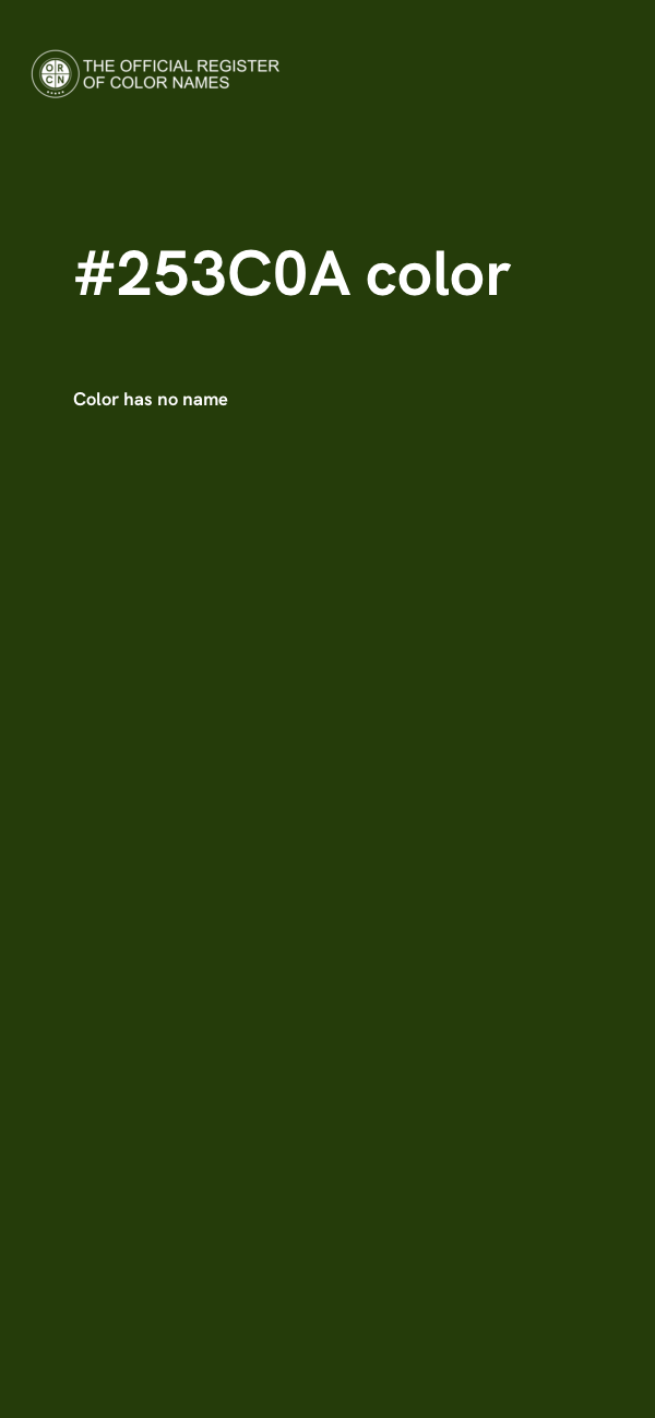 #253C0A color image