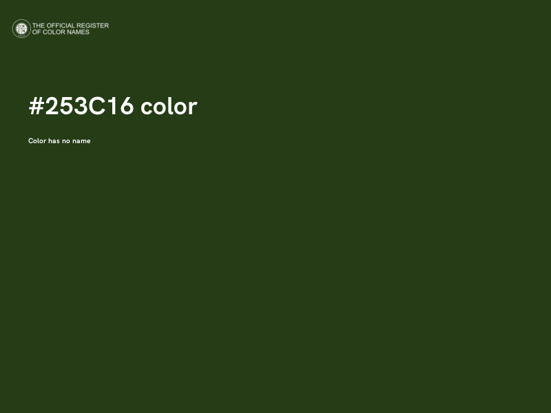#253C16 color image