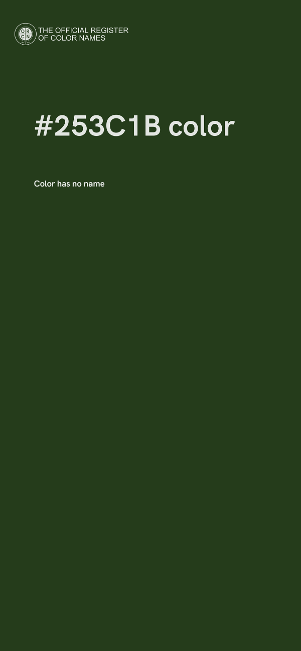 #253C1B color image