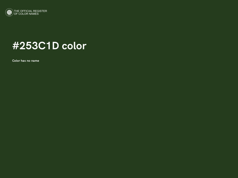 #253C1D color image